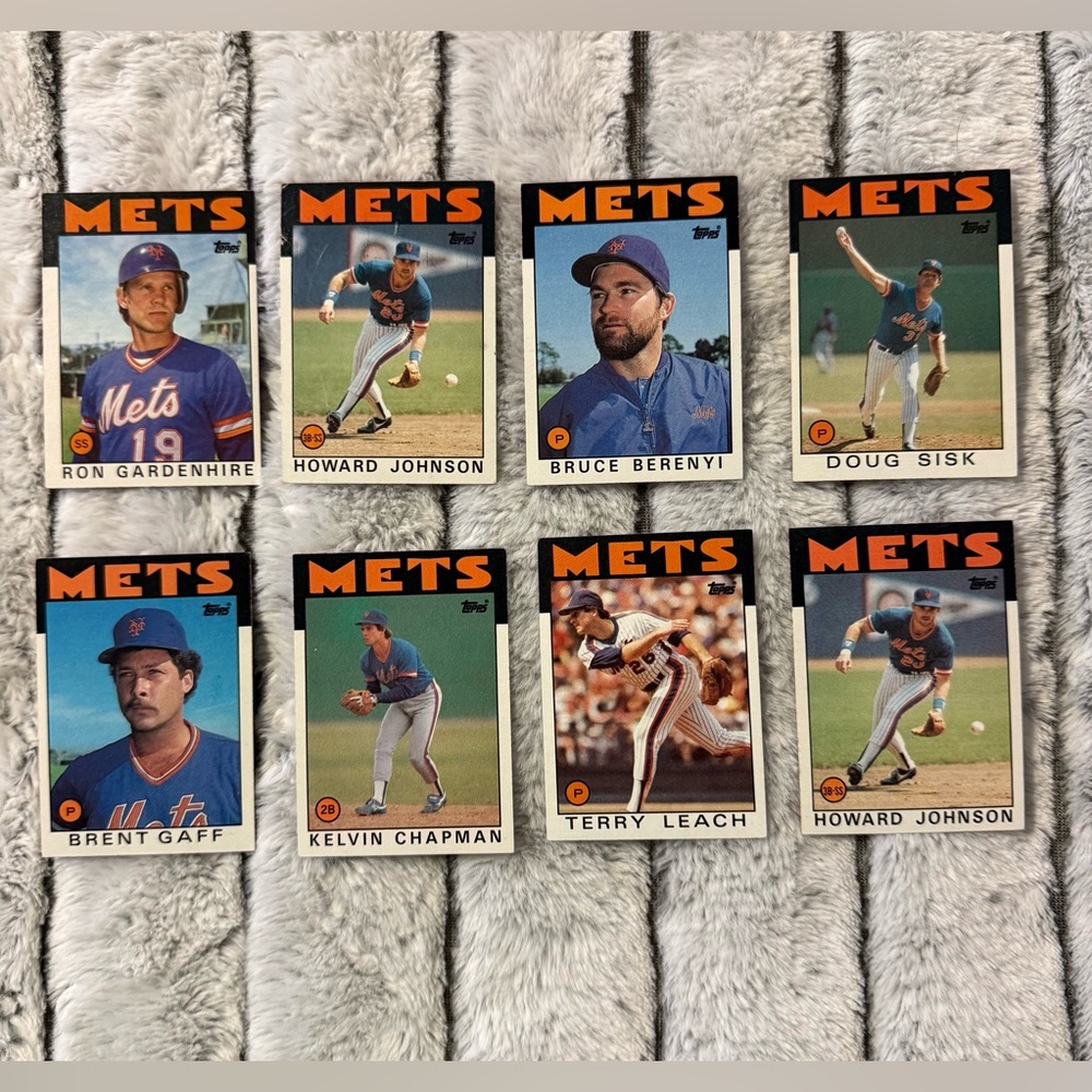 Topps Mets Trading Cards - Blue and Orange